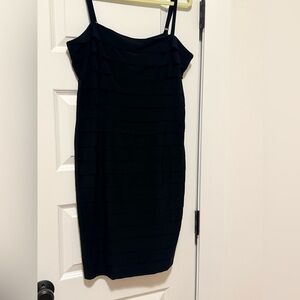 Evan Picone Black Midi Dress